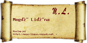 Megó Liána névjegykártya